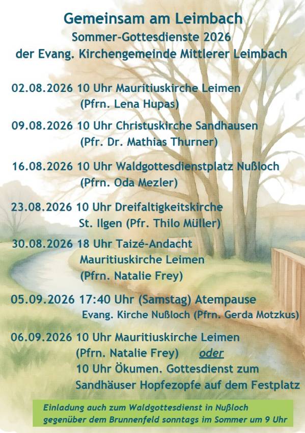 Quelle: Evangelische Kirchengemeinde Mittlerer Leimbach